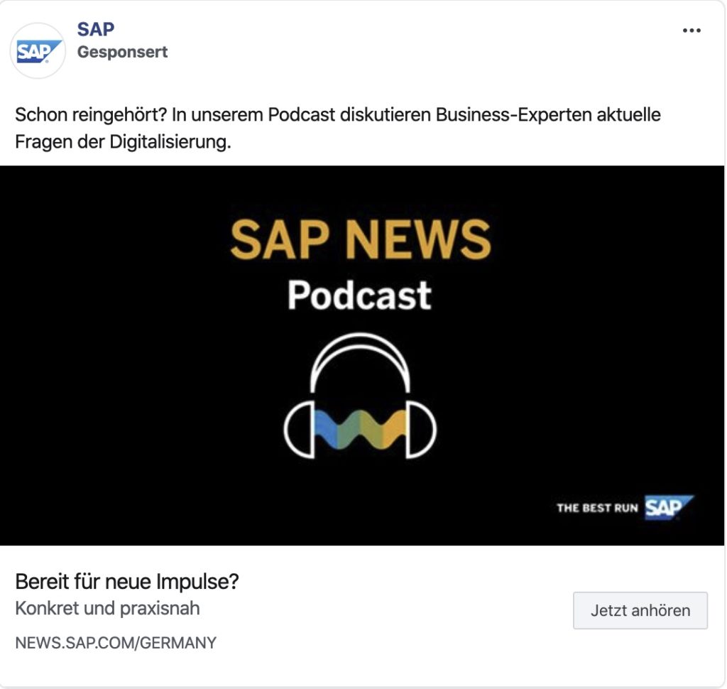 SAP Podcast Post