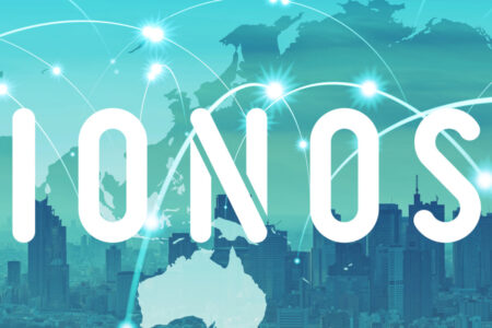 IONOS Logo mit Hintergrund