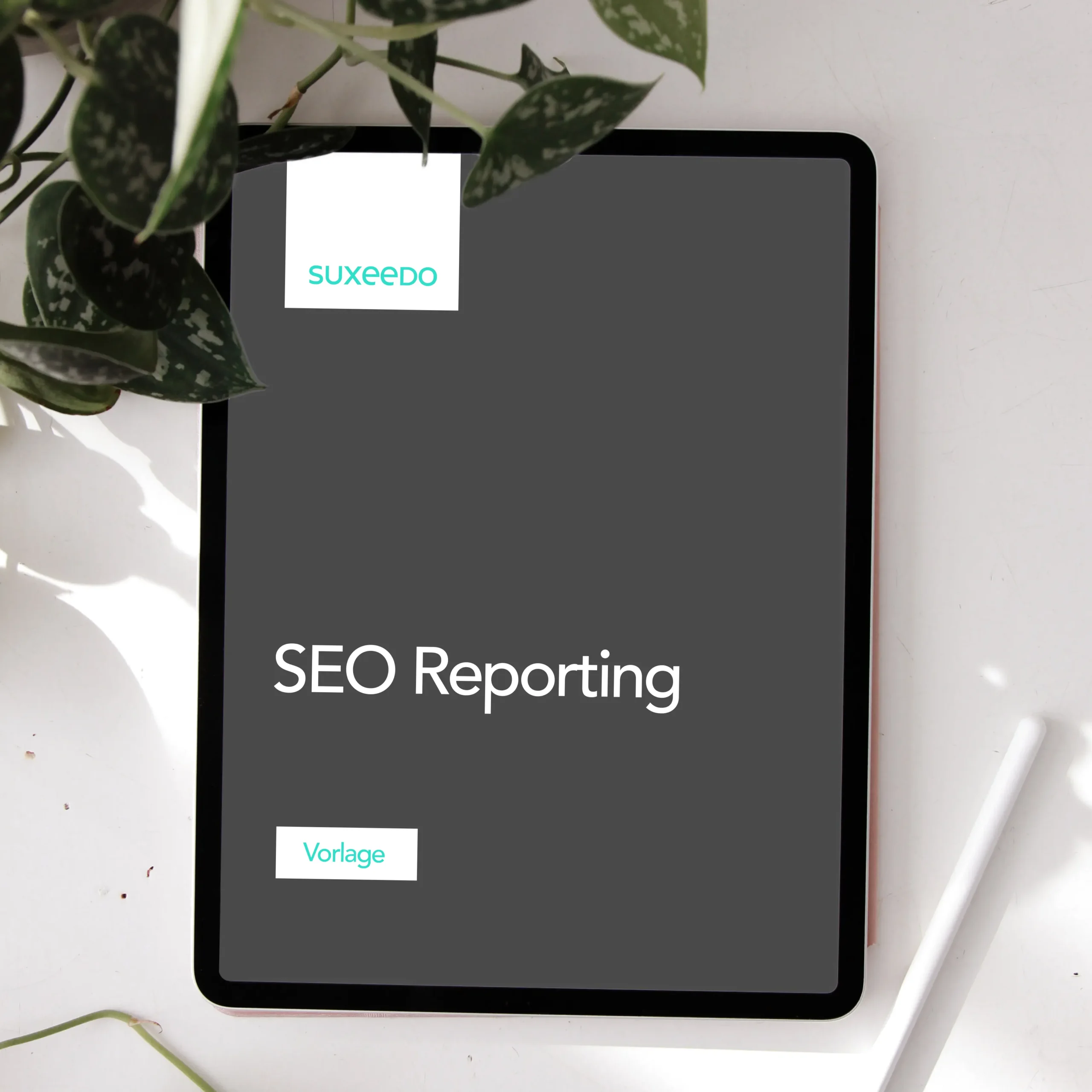 SEO Reporting Cover auf Tablet