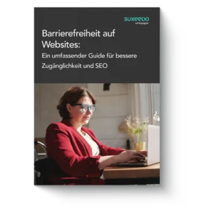 Das Cover des suxeedo Whitepapers "Barrierefreiheit auf Websites"